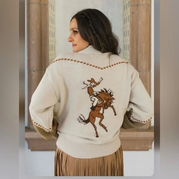 Rodeo Quincy Jenkins Jacket - Floral Embroidered Sweater; 2XL - Picture 2 of 11